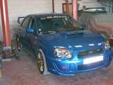 Subaru Impreza bleue